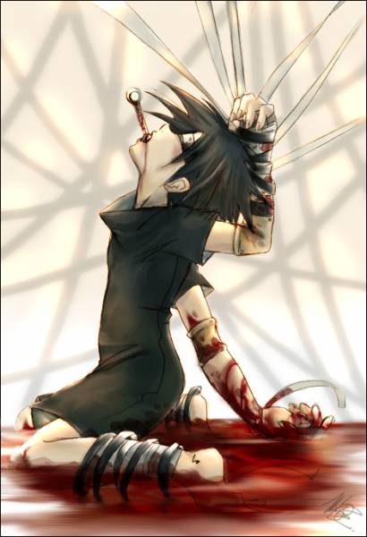 Sasuke Abused and Tortured Bloody mess